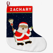 Creative Lacrosse Holiday Gift Grote Kerstsok (Voorkant)