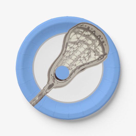 Creative Lacrosse Party Papieren Bordje (Voorkant)