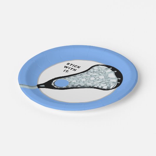 Creative Lacrosse Party Papieren Bordje (Gekanteld)