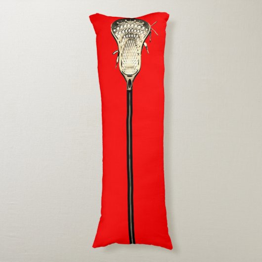Creative Lacrosse-sport Lichaamskussen (Voorkant Verticaal)
