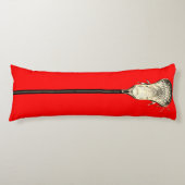 Creative Lacrosse-sport Lichaamskussen (Voorkant)
