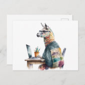Creative Lama Briefkaart (Voorkant / Achterkant)