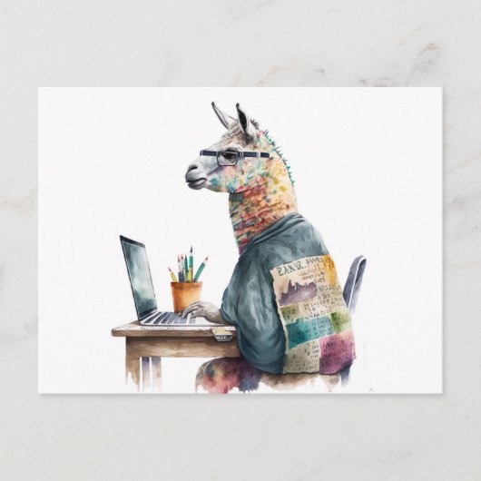Creative Lama Briefkaart (Voorkant)