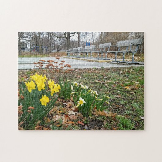 Creative landscape flower foto jigzaag puzzel (Horizontaal)