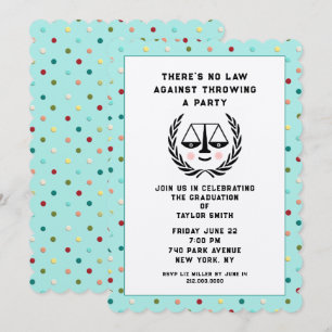 Creative Law School Afstudeerder Party Kaart