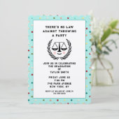 Creative Law School Afstudeerder Party Kaart (Staand voorkant)