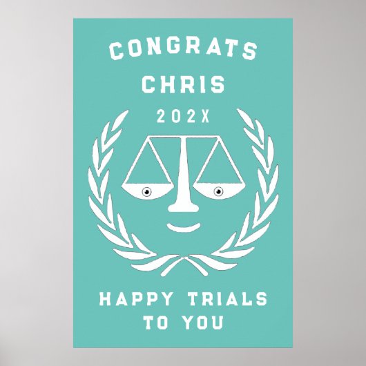 Creative Law School Afstudeerfeest Poster (Voorkant)