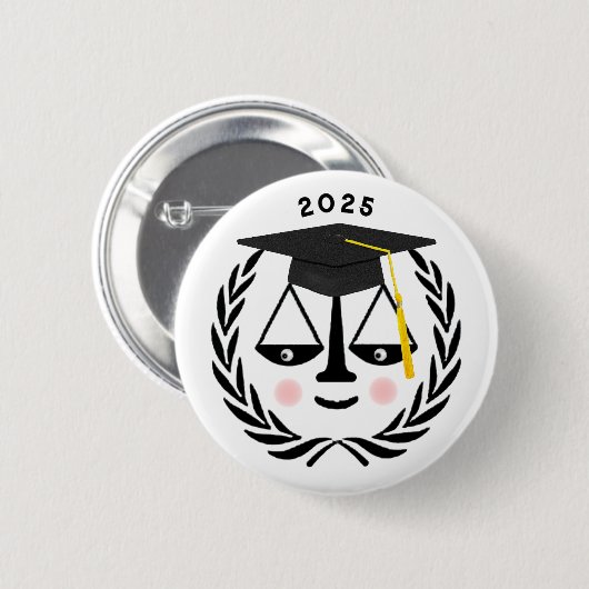 Creative Law School Afstuderen 2025 Ronde Button 5,7 Cm (Voorkant /achterkant)