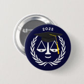 Creative Law School Afstuderen 2025 Ronde Button 5,7 Cm (Voorkant /achterkant)