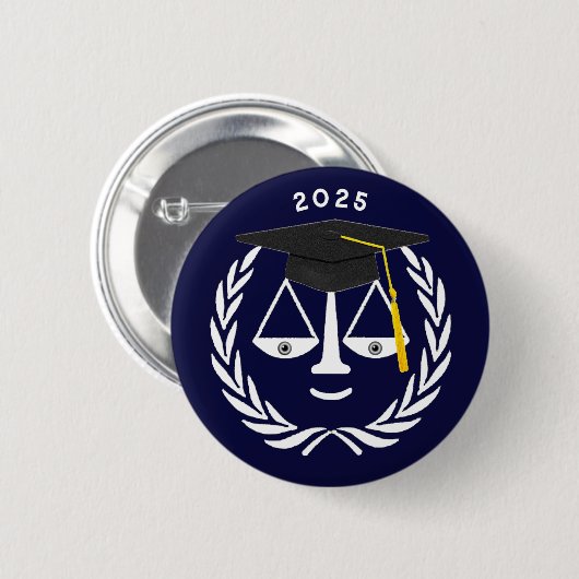 Creative Law School Afstuderen 2025 Ronde Button 5,7 Cm (Voorkant /achterkant)