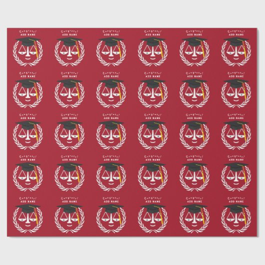 Creative Law School Afstuderen Gift Cadeaupapier (Vlak)