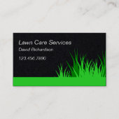Creative Lawn Moing Care Services Black Visitekaartje (Voorkant)