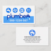 Creative Leaking Plumber Faucet Plumbing Visitekaartje (Voorkant / Achterkant)