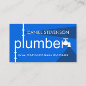 Creative Leaking Plumber Pipe Plumbing Works Visitekaartje (Voorkant)