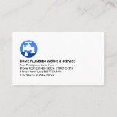 Creative Leaking Plumber Pipe System Visitekaartje (Achterkant)