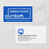 Creative Leaking Plumber Pipe System Visitekaartje (Voorkant / Achterkant)