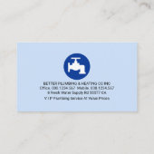 Creative Leaking Space Plumbing Signage Visitekaartje (Achterkant)