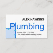 Creative Leaking Space Plumbing Signage Visitekaartje (Voorkant)