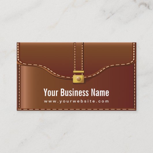 Creative Leather Hoesje Visitekaartje (Voorkant)