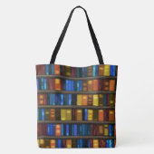 Creative Library Books Design Canvas tas (Achterkant)