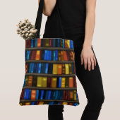 Creative Library Books Design Canvas tas (Dichtbij)
