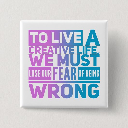 Creative Life - Square Button (Voorkant)