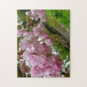 Creative light roze boombloem puzzel (Verticaal)