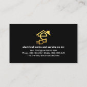 Creative Lightbulb Home Lightning Strike Visitekaartje (Achterkant)