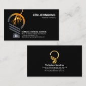 Creative Lightbulb Home Lightning Strike Visitekaartje (Voorkant / Achterkant)