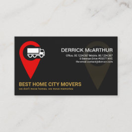Creative Location Icon Home Logistic Movers Visitekaartje