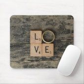 Creative Love Word met Srcabble Elements Muismat (Met muis)