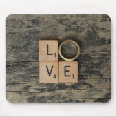 Creative Love Word met Srcabble Elements Muismat (Voorkant)