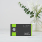 Creative Luminous Green Box Arrows Supply Chain Visitekaartje (Staand voorkant)