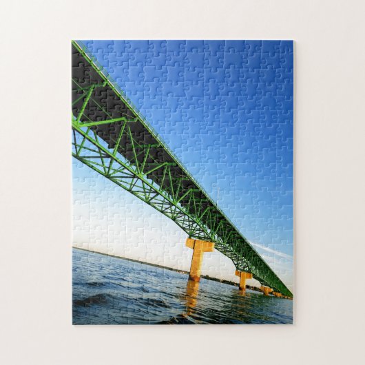 Creative Mackinaw bridge sky foto puzzel puzzel (Verticaal)