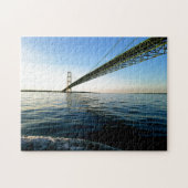 Creative Mackinaw Bridge waterfoto puzzel (Horizontaal)
