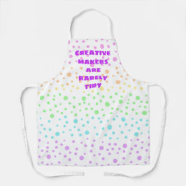 Creative Makers zijn zelden Tidy Rainbow-Stippen S Schort