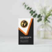 Creative Manpower Consultant Oranje V Visitekaartje (Staand voorkant)