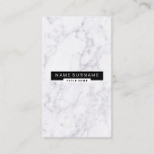 Creative Marble Black White - verticaal Visitekaar Visitekaartje (Voorkant)