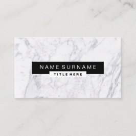 Creative Marble Black & White-Visitekaartjes Visitekaartje