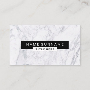 Creative Marble Black & White-Visitekaartjes Visitekaartje