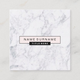 Creative Marble Pastel Pink Square Visitekaartjes