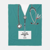 Creative Medical Doctor Fleece Blanket (Voorkant)