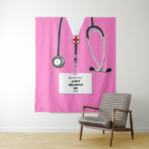 Creative Medical School Afstuderen Gefeliciteerd Wandkleed
