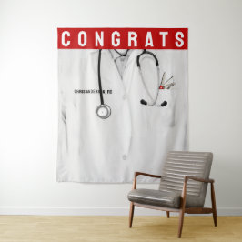 Creative Medical School Afstuderen Gefeliciteerd Wandkleed