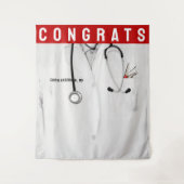 Creative Medical School Afstuderen Gefeliciteerd Wandkleed (Voorkant)