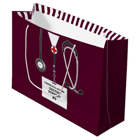 Creative Medical School Afstuderen Groot Cadeauzakje (Voorkant Gekanteld)