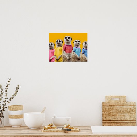 Creative Meerkat Group Poster (Keuken)