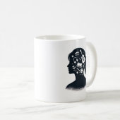 Creative Mind Silhouette | Personalized Artistic  Koffiemok (Voorkant rechts)