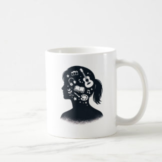 Creative Mind Silhouette | Personalized Artistic  Koffiemok