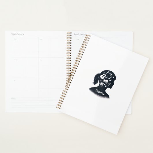 Creative Mind Silhouette | Personalized Artistic  Planner (Display)